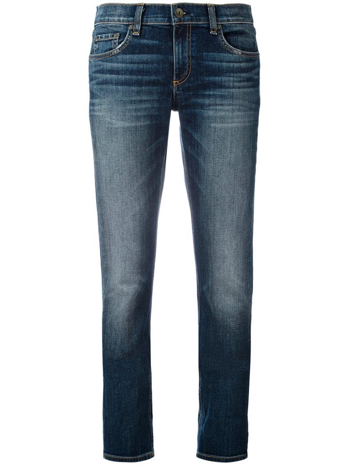 Rag & Bone - Cropped Jeans - Women - Cotton - 25, Blue, Cotton