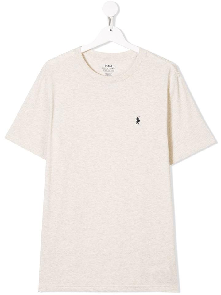 Ralph Lauren Kids Teen Round Neck T-shirt - Neutrals