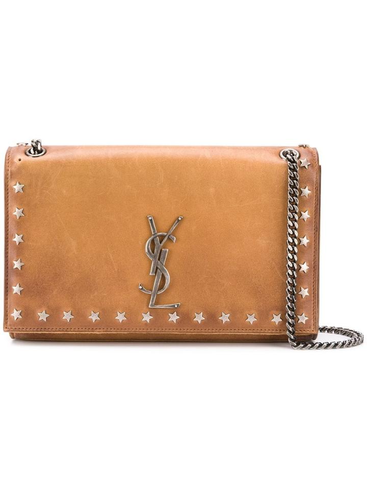 Saint Laurent Monogramme S Shoulder Bag - Brown