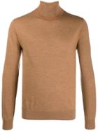 Ps Paul Smith Roll Neck Sweater - Brown