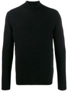 Roberto Collina Relaxed-fit Mock-neck Jumper - Black
