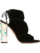 Aquazzura Embellished Heel Sandals