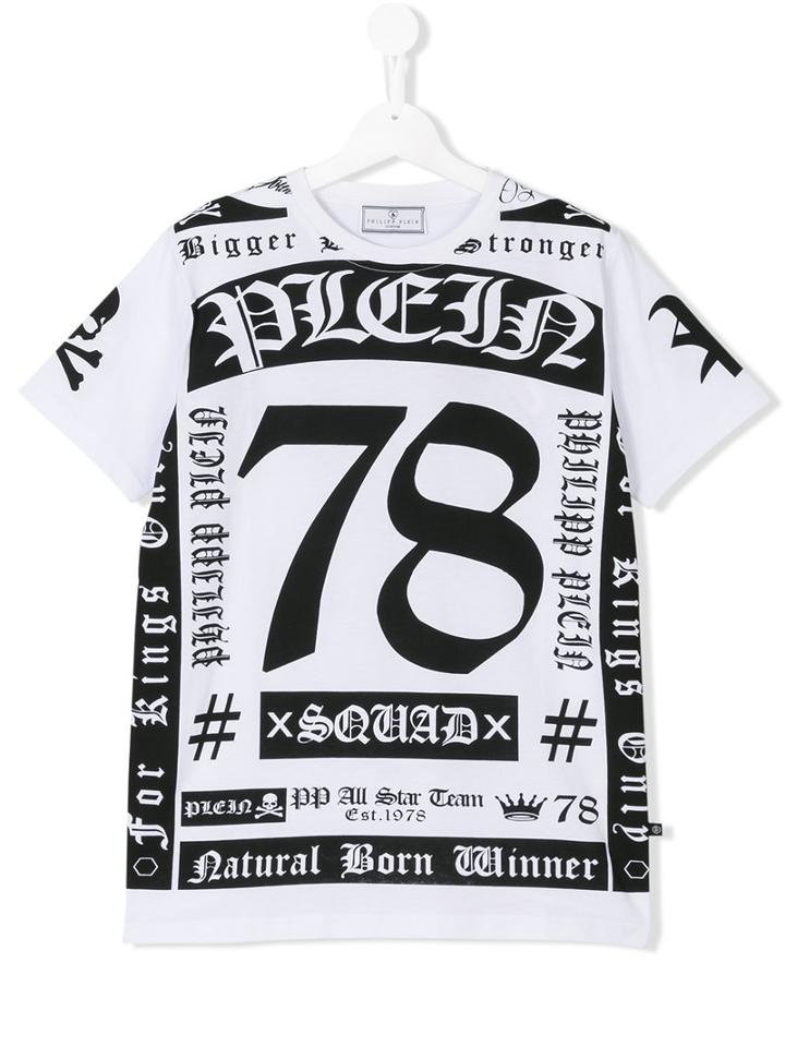 Philipp Plein Kids Printed T-shirt, Boy's, Size: 16 Yrs, White