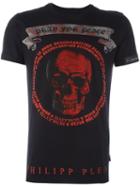 Philipp Plein 'pray' T-shirt, Men's, Size: Small, Black, Cotton
