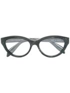 Cat Eye Glasses, Black, Acetate, Alexander Mcqueen