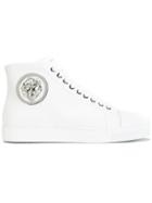 Versus Lion Embellished High-top Sneakers - White