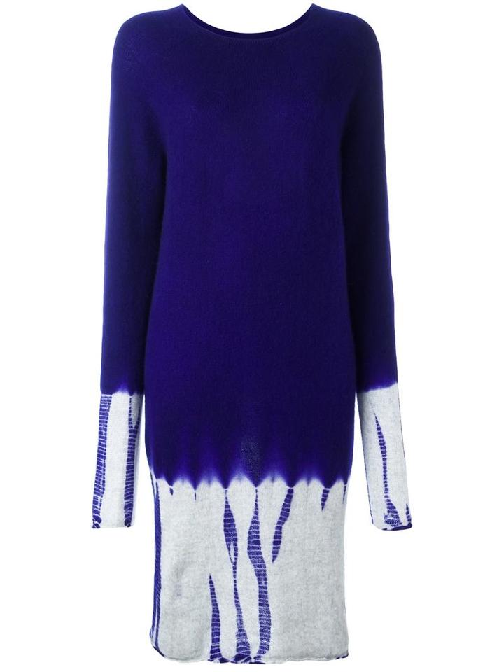 Suzusan Tie Dye Sweater Dress, Women's, Size: Medium, Pink/purple, Cashmere