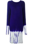 Suzusan Tie Dye Sweater Dress, Women's, Size: Medium, Pink/purple, Cashmere