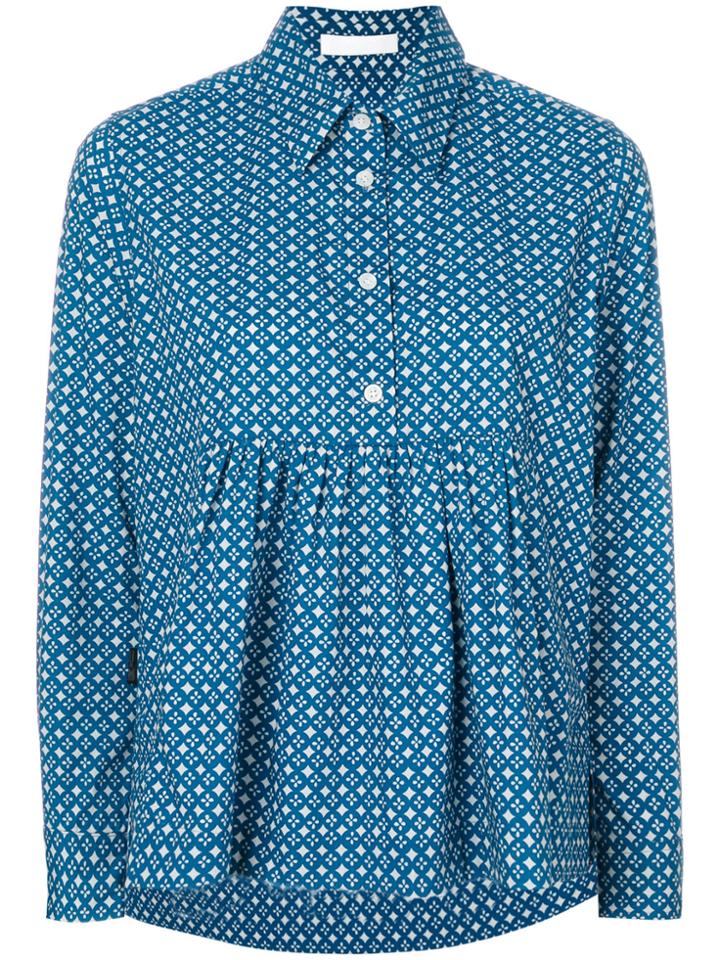 Peter Jensen Smock Circle Print Shirt - Blue