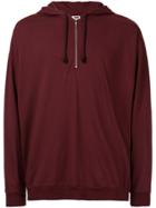 H Beauty & Youth Zip Detail Hoodie - Red
