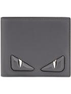 Fendi Bi-fold Wallet With Inlays - Black
