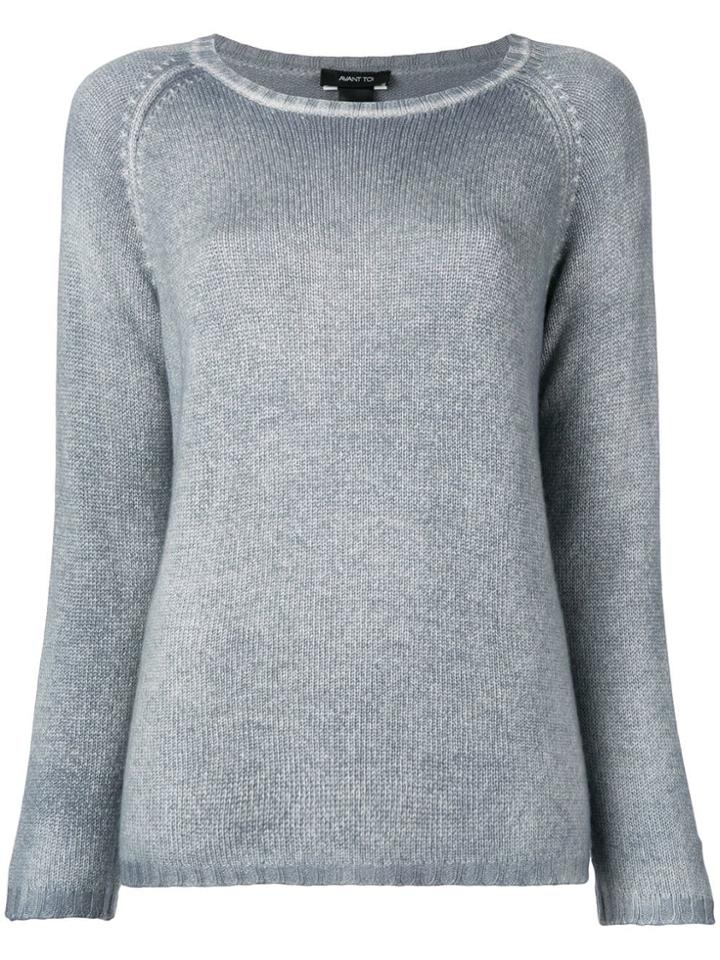 Avant Toi Relaxed Sweater - Blue