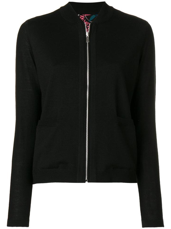 Ps By Paul Smith Jersey Bomber Jacket - Black