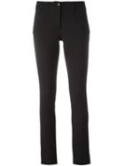 Philipp Plein Slim-fit Trousers, Women's, Size: Xl, Black, Cotton/viscose/spandex/elastane