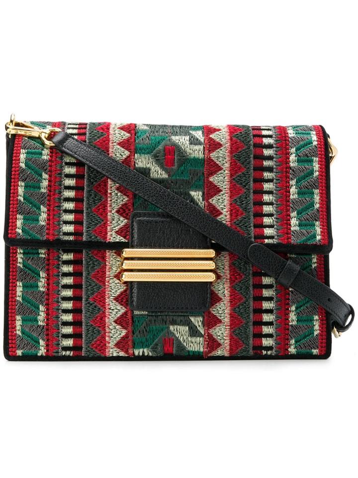 Etro Geometric Rainbow Shoulder Bag - Green