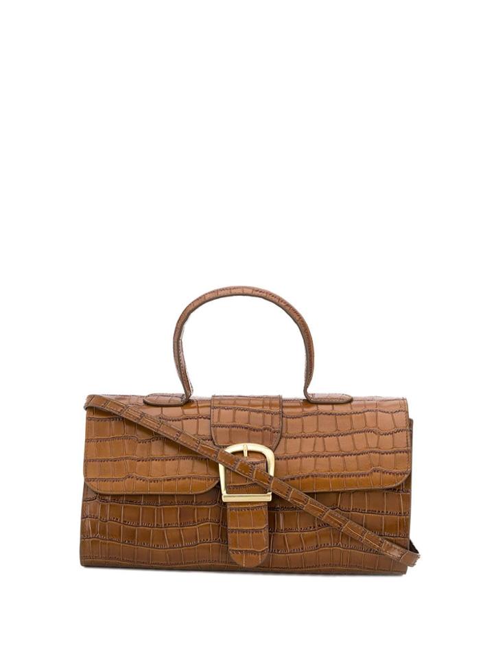 Rylan Croco-effect Tote - Brown