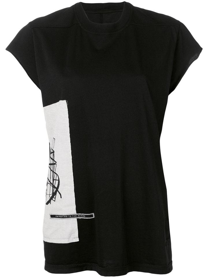 Rick Owens Drkshdw Contrast Print T-shirt - Black