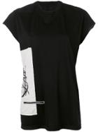Rick Owens Drkshdw Contrast Print T-shirt - Black