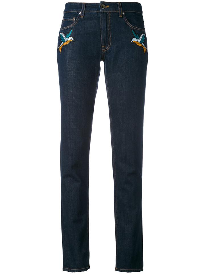 Victoria Victoria Beckham - Okinawa Cropped Jeans - Women - Cotton/polyester/lyocell - 26, Blue, Cotton/polyester/lyocell