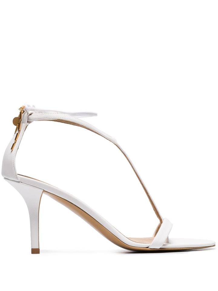Stella Mccartney White 80 Faux Leather Sandals