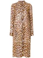 Simonetta Ravizza Agata Leopard Shirt Dress - Brown