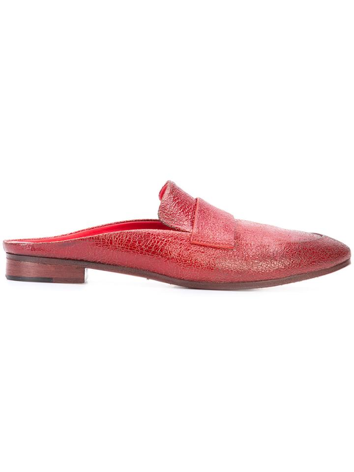Marsèll Almond Toe Mules - Red