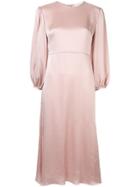 Mansur Gavriel Bishop Sleeve Dress - Pink