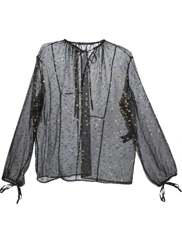 Haider Ackermann Fill Coupé Sheer Blouse