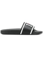 Dolce & Gabbana I Love Slide Sandals - Black