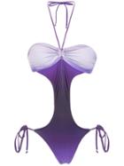 Amir Slama Swimsuit With Cut Details - Purple