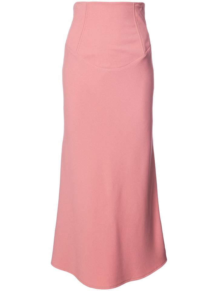 Tome Flared Midi Skirt - Pink & Purple
