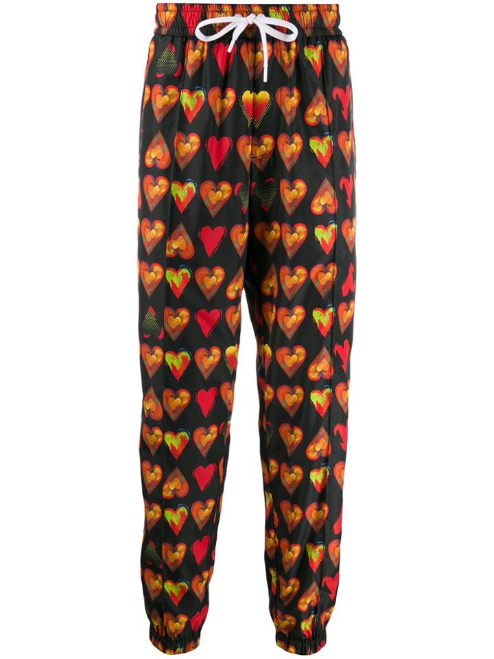 Versace Watercolor Hearts Joggers - Black