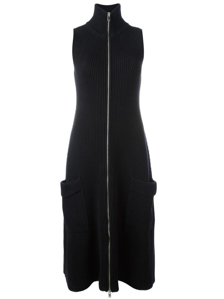 Maison Margiela Slim Fit Ribbed Cardigan, Women's, Size: Xs, Black, Cotton