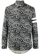 Les Benjamins - Abstract Print Shirt - Men - Cotton/polyester/spandex/elastane - S, Black, Cotton/polyester/spandex/elastane