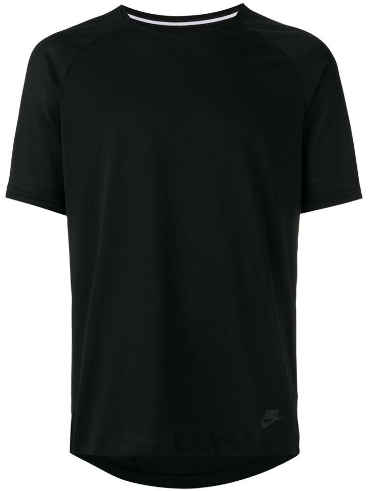 Nike Bonded Short Sleeve T-shirt, Men's, Size: Medium, Black, Cotton/polyester