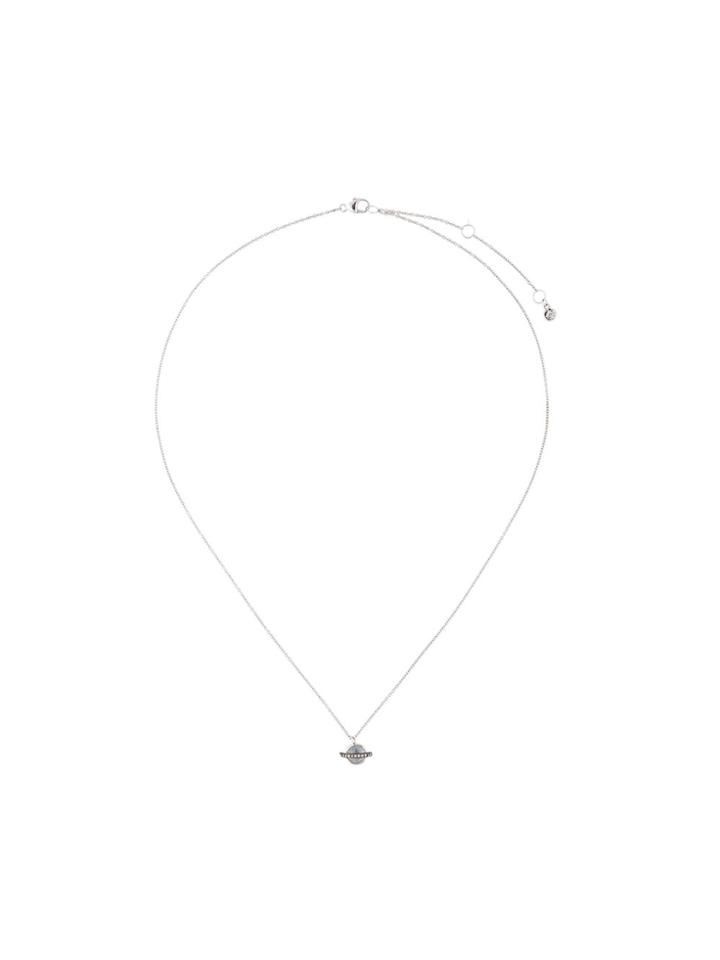 Astley Clarke Mini Saturn Necklace - Grey