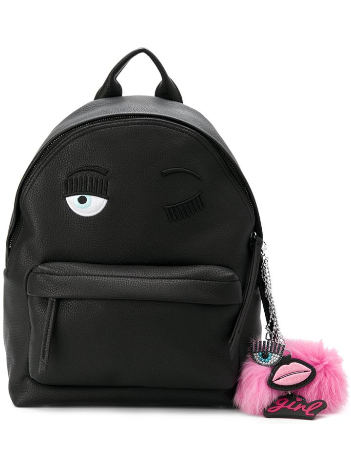 Chiara Ferragni Big Charm Backpack - Black