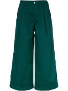 Société Anonyme Cropped Wide-leg Trousers - Green