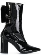 Robert Clergerie Patent Mid-calf Boots - Black
