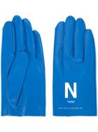 Undercover Noise Slogan Gloves - Blue