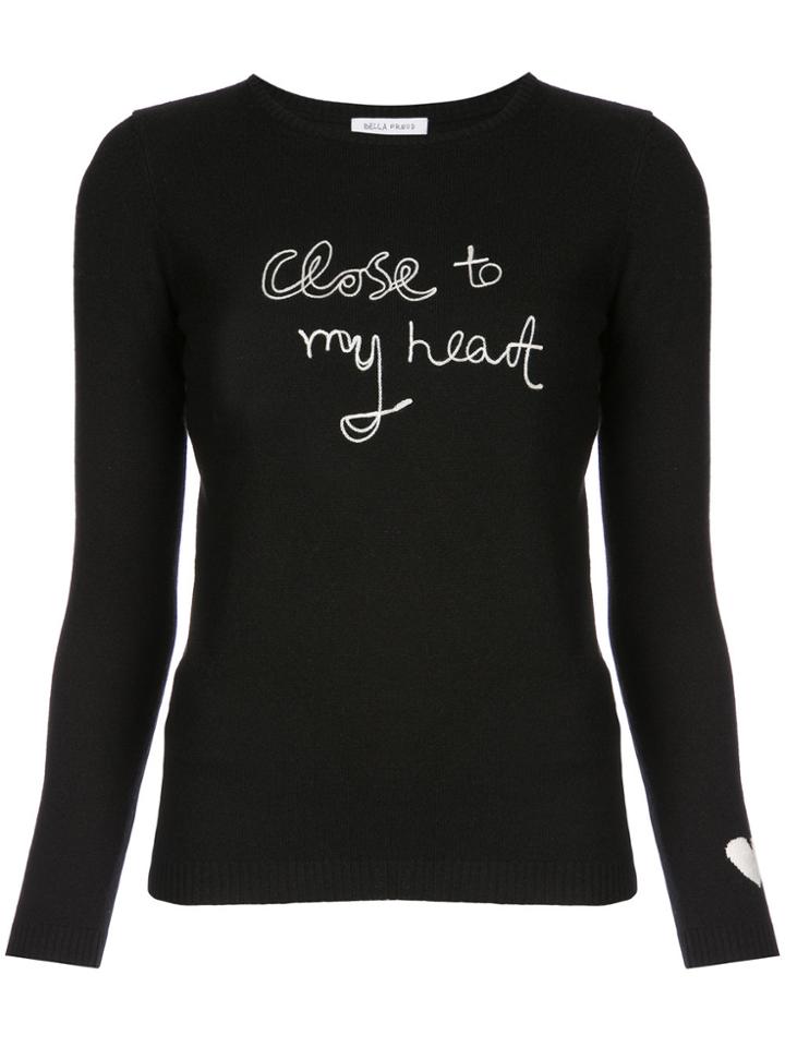 Bella Freud Close To My Heart Jumper - Black