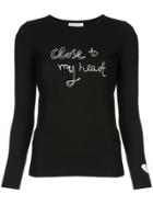 Bella Freud Close To My Heart Jumper - Black