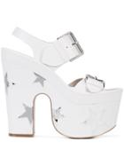 Stella Mccartney Platform Star Sandals - White