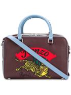 Kenzo Embroidered Bowling Bag - Pink & Purple