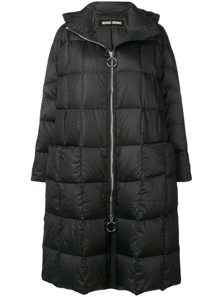 Ienki Ienki Long Quilted Coat - Black