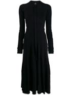 Jil Sander Zipped Midi Dress - Black