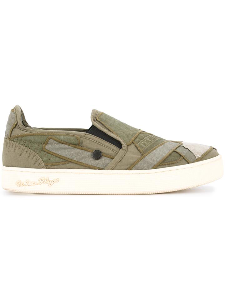 Roar Patchwork Skate Shoes - Grey
