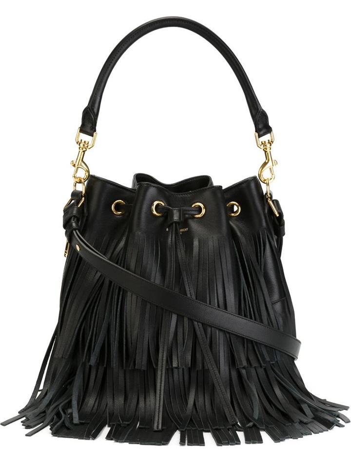 Saint Laurent 'emmanuelle' Bucket Bag, Women's, Black