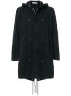 Givenchy Drawstring Parka Coat - Black
