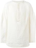 J.w.anderson Mandarin Collar Shirt, Men's, Size: 50, Nude/neutrals, Linen/flax/silk/wool